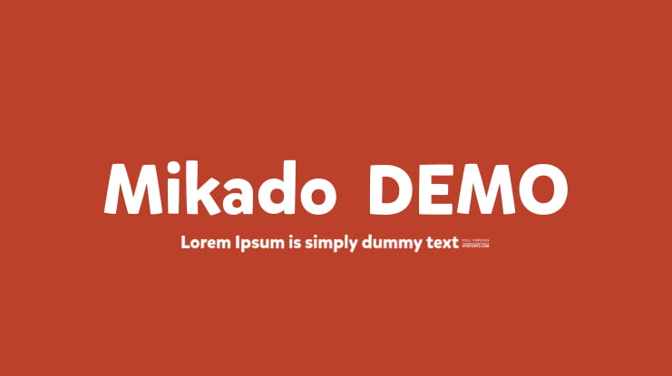 Mikado  DEMO Font