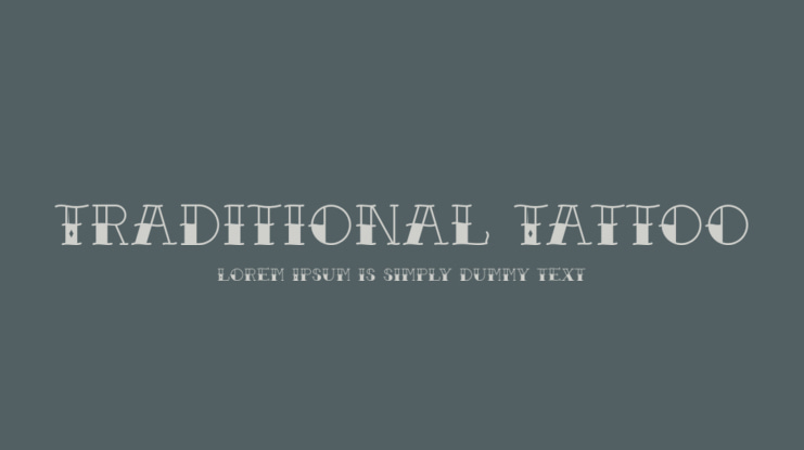 Traditional Tattoo Font