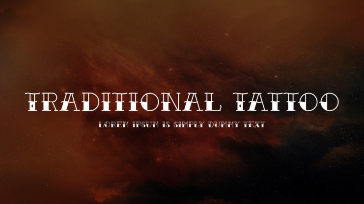 Traditional Tattoo Font