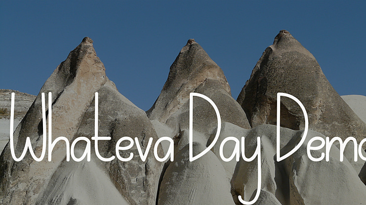Whateva Day Demo Font