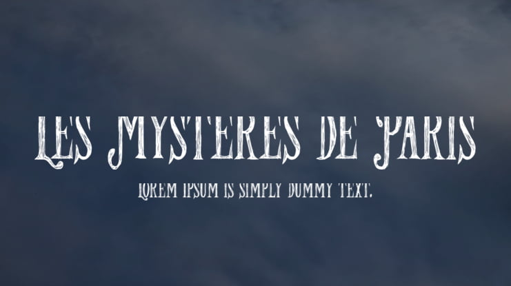 Les Mysteres de Paris Font
