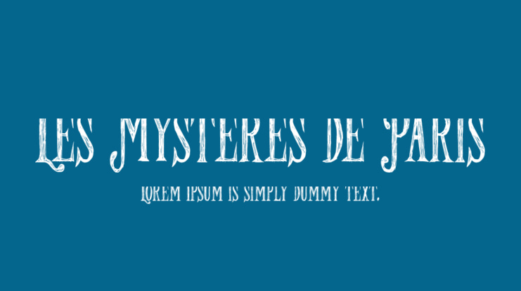 Les Mysteres de Paris Font