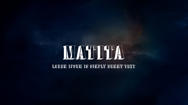 Matita Font