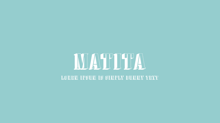 Matita Font