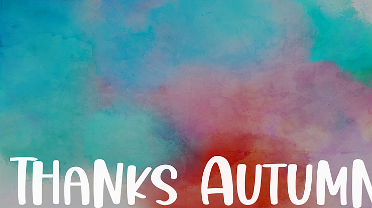 Thanks Autumn Font