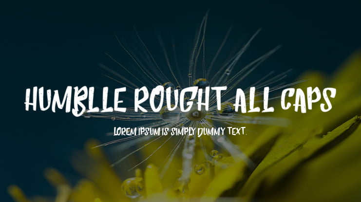 Humblle Rought All Caps Font