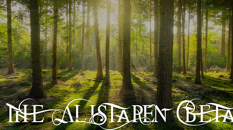 THE ALISTAREN BETA Font