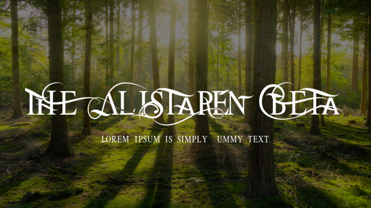 THE ALISTAREN BETA Font