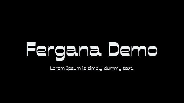 Fergana Demo Font