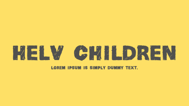 Helv Children Font