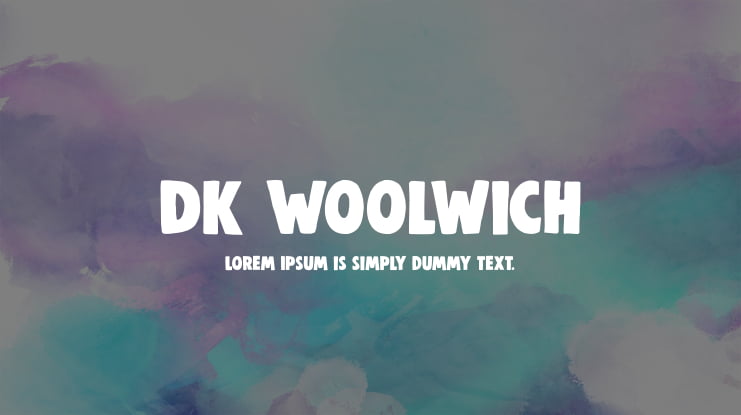 DK Woolwich Font