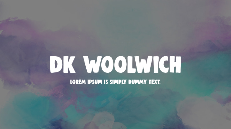 DK Woolwich Font