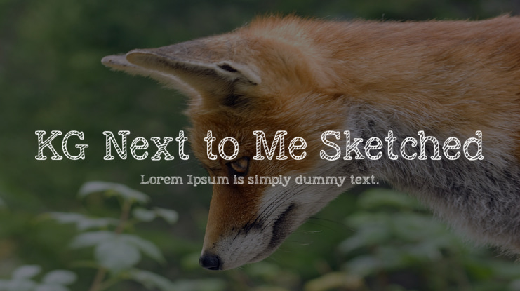 KG Next to Me Sketched Font Family