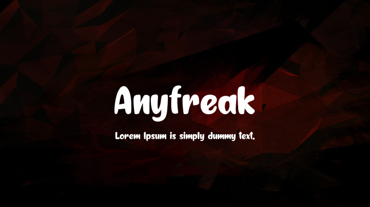 Anyfreak Font