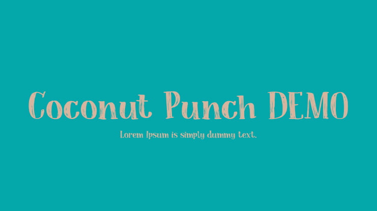 Coconut Punch DEMO Font