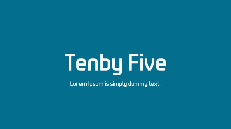 Tenby Five Font