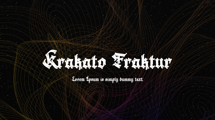 Krakato Fraktur Font