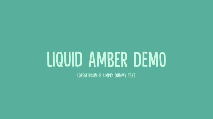 Liquid Amber DEMO Font
