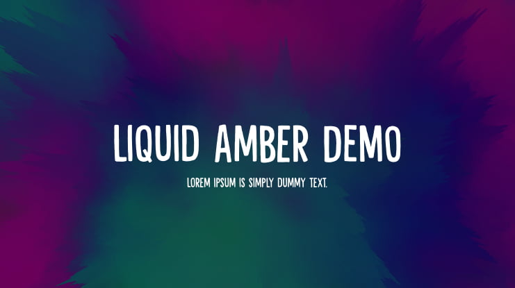 Liquid Amber DEMO Font