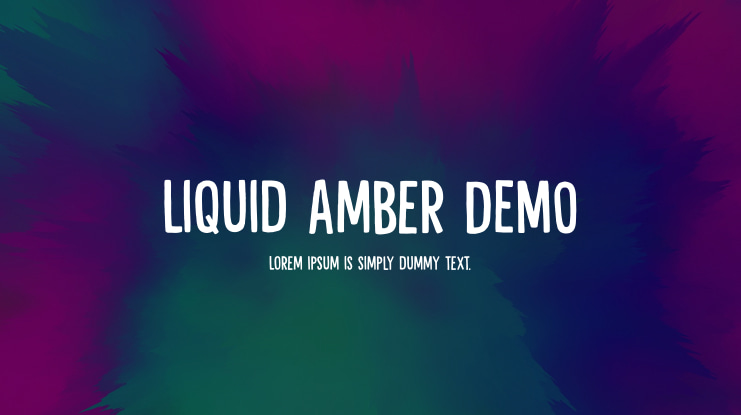 Liquid Amber DEMO Font