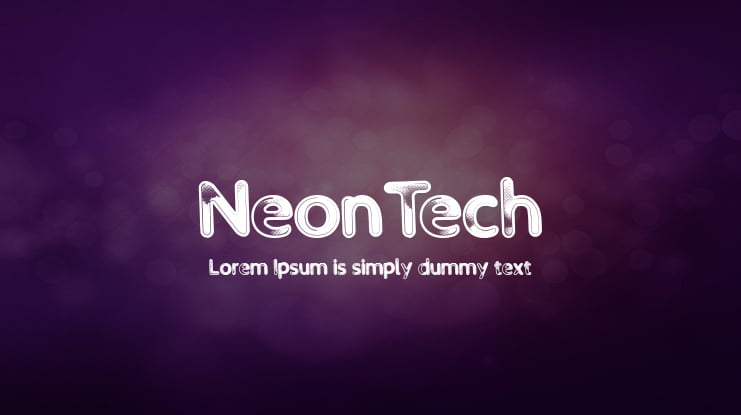 NeonTech Font