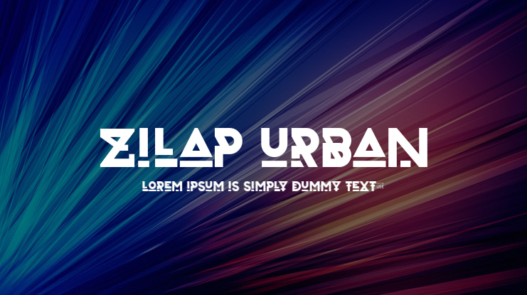 Zilap Urban Font