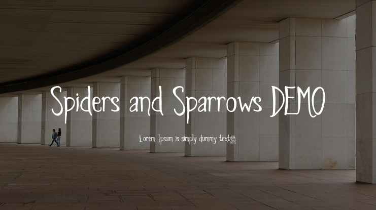 Spiders and Sparrows DEMO Font