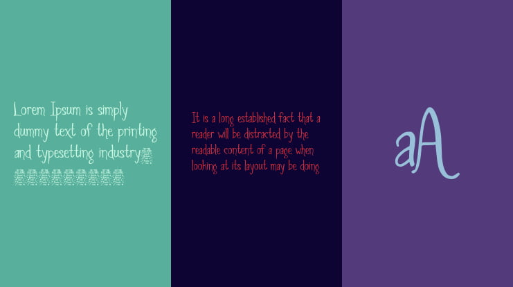 Spiders and Sparrows DEMO Font