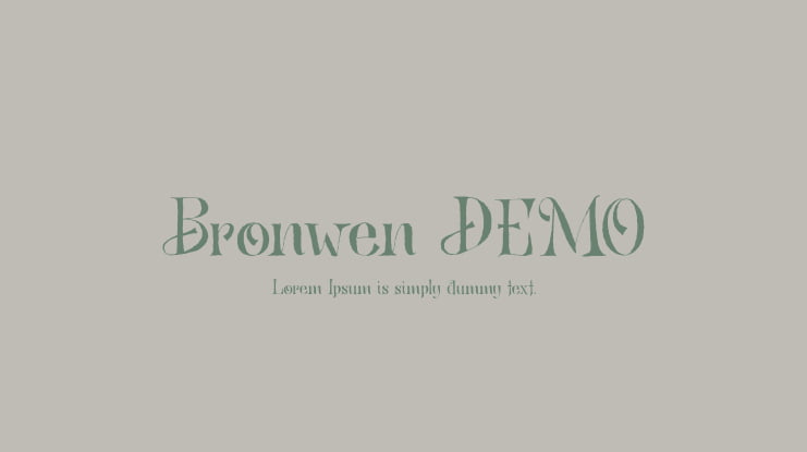 Bronwen DEMO Font