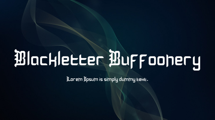 Blackletter Buffoonery Font