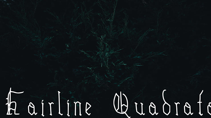 Hairline Quadrata Font