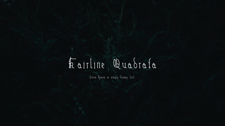 Hairline Quadrata Font