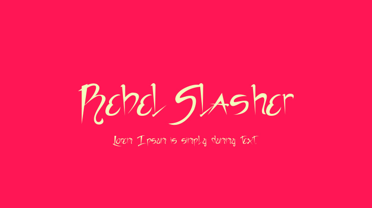 RebelSlasher Font