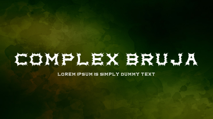 Complex bruja Font