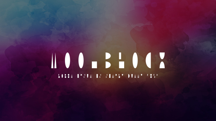 Moonblock Font