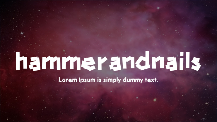 hammerandnails Font