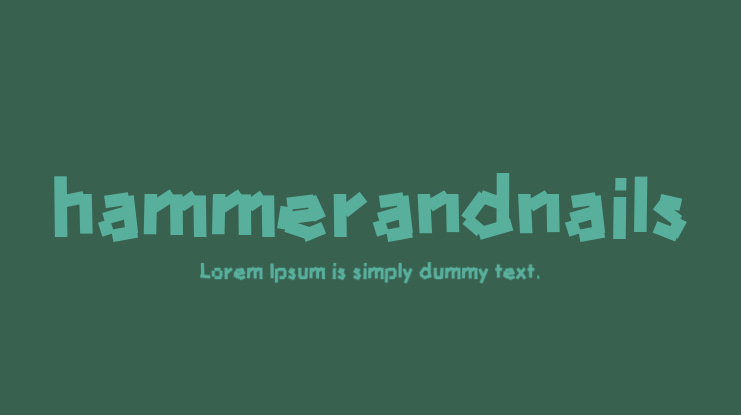 hammerandnails Font