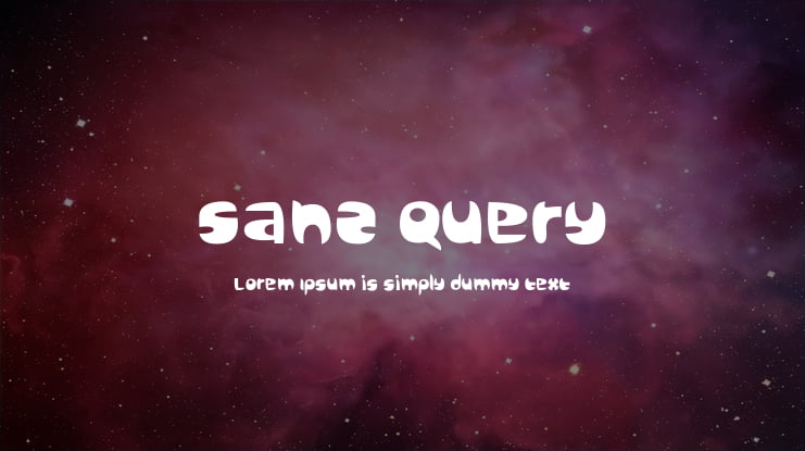 Sanz Query Font