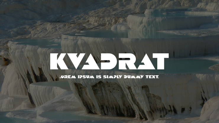 Kvadrat Font