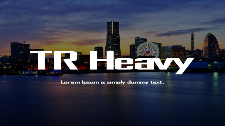 TR Heavy Font