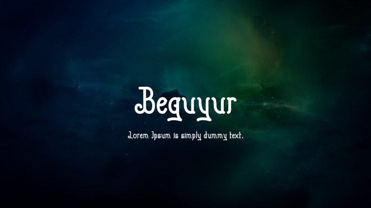 Beguyur Font