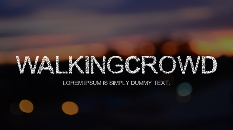 WalkingCrowd Font