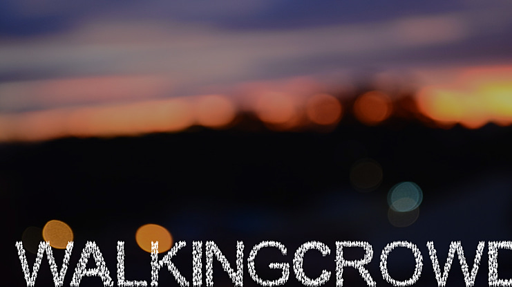 WalkingCrowd Font
