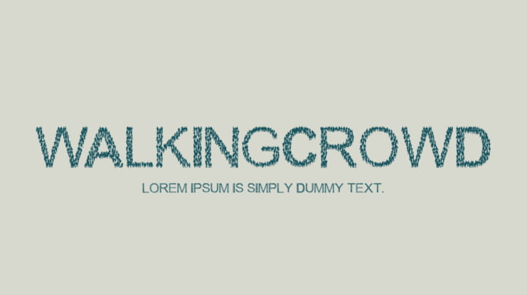 WalkingCrowd Font