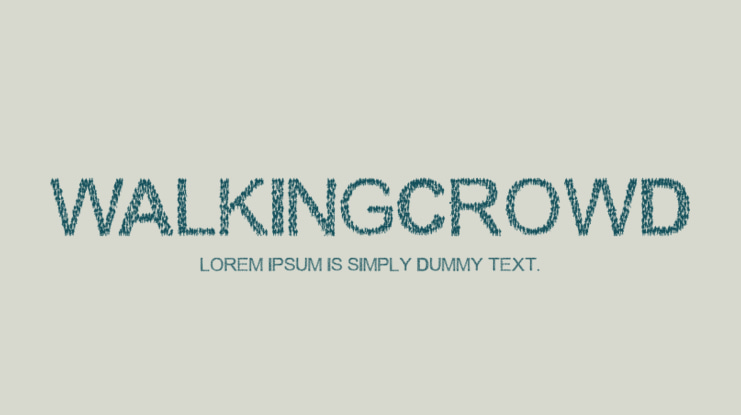 WalkingCrowd Font
