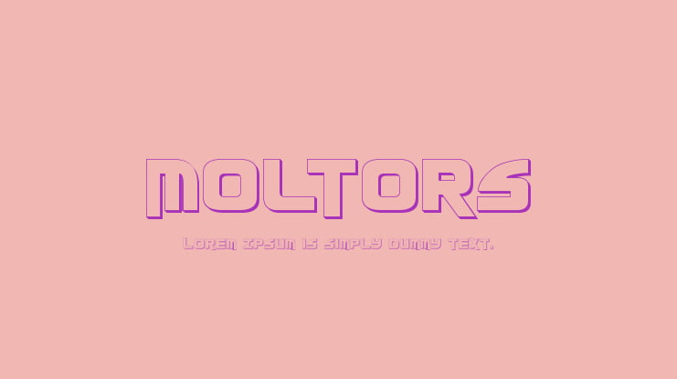 Moltors Font Family