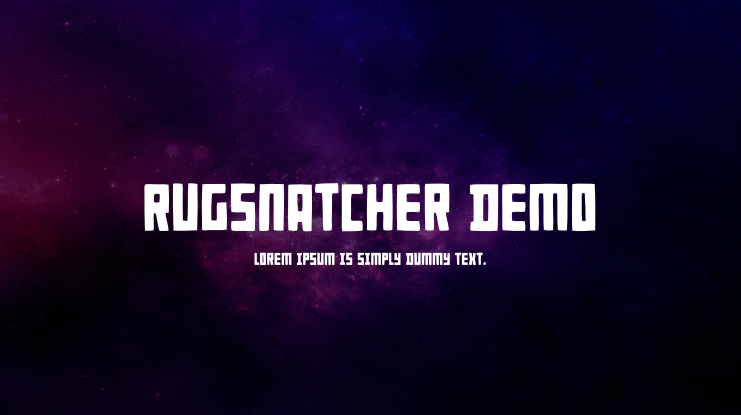 Rugsnatcher DEMO Font