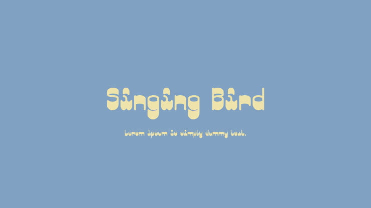 Singing Bird Font