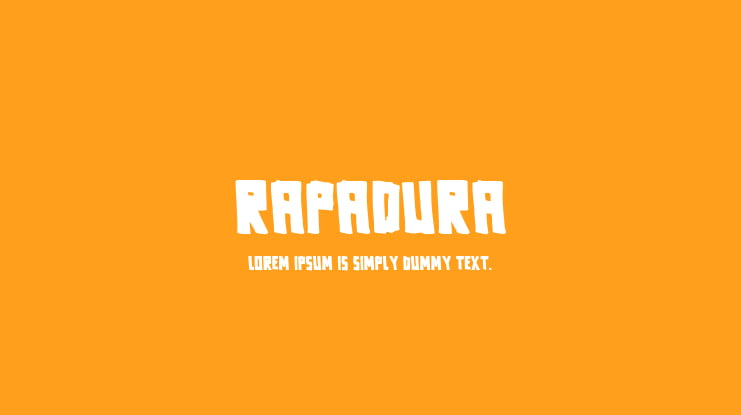 Rapadura Font