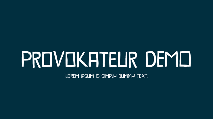 Provokateur DEMO Font
